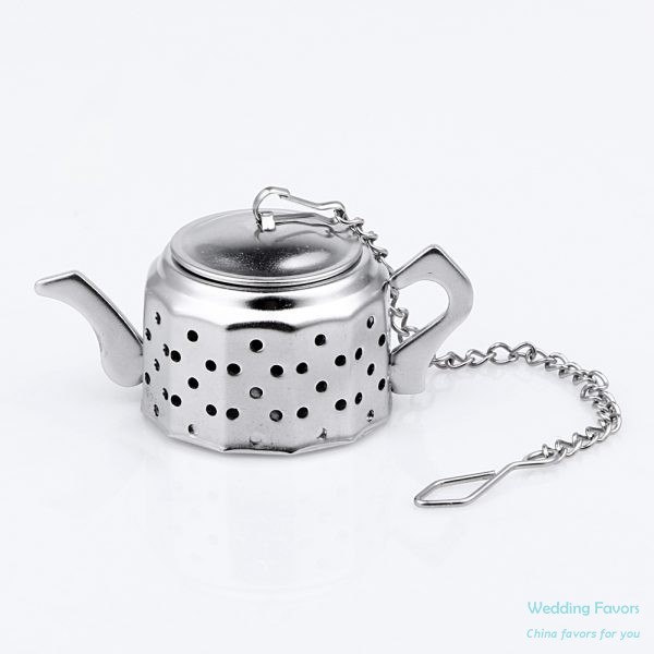 Stainless Steel Tea for Two Teapot Tea Infuser Favors ...